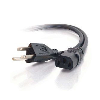 CablesToGo 1' UNIVERSAL POWER CORD BLACK