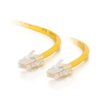 CablesToGo 10FT CAT5E NONBOOTED XOVER CABLE-YLW