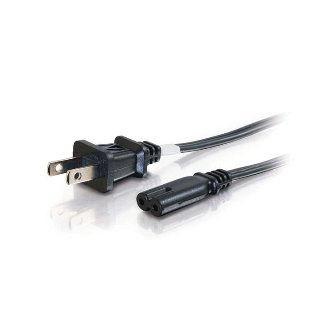 CablesToGo 6' NON-POLARIZED POWER CORD BLACK