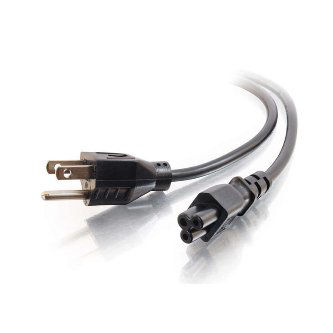 CablesToGo 6' 3 SLOT NOTEBOOK POWER CORDBLACK