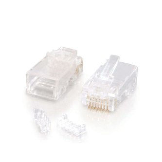 CablesToGo RJ45 CAT5E MODULAR PLUG ROUNDSOLID STRAN