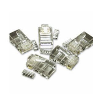 CablesToGo RJ45 CAT5E MODULAR PLUG ROUNDSOLID STRAN