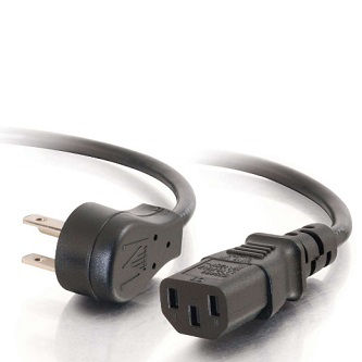 CablesToGo 3ft UNIVERSAL FLAT PANEL POWER CORD