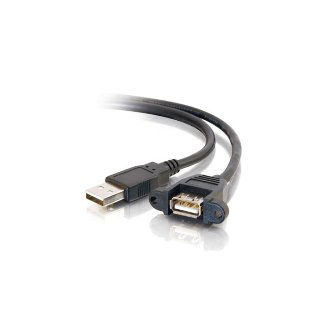 CablesToGo 1FT USB 2.0 AM TO AF PANEL MOUNT CABLE