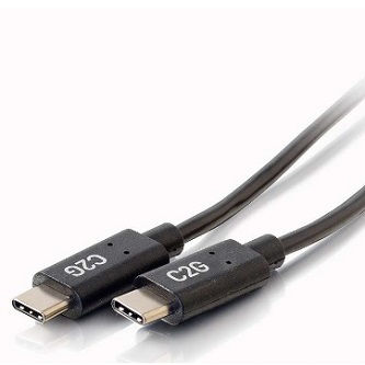 CablesToGo 6ft USB C MALE TO C MALE 2.0 3A