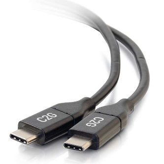 CablesToGo 10ft USB MALE C TO C MALE 2.0 5A