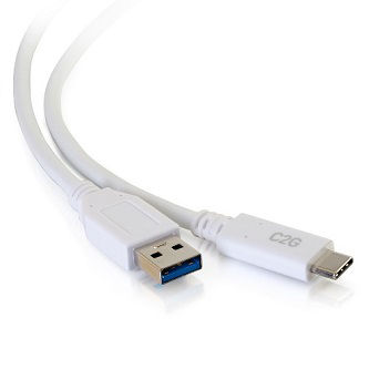 CablesToGo 10ft USB-C to USB-A SuperSpeed USB 5Gbp