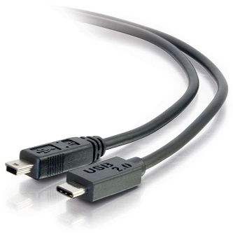 CablesToGo 6ft USB 2.0 Type C to Mini B