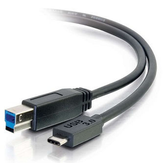 CablesToGo 3ft USB 3.0 Type C to Standard B Cable