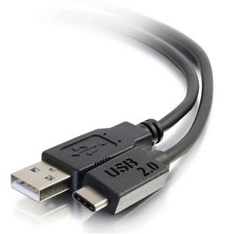 CablesToGo 10ft USB 2.0 Type C Male to A Male