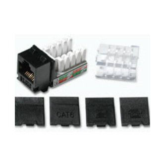 CablesToGo CAT6 90 KEYSTONE JACK BLK