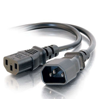 CablesToGo 4ft POWER EXTENSION CORD C13-C14 16AWG