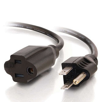 CablesToGo 4ft POWER EXTENSION CORD(5-15R to 5-15P)