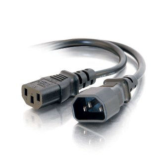 CablesToGo 5ft POWER EXTENSION CORD C13-C14 16AWG