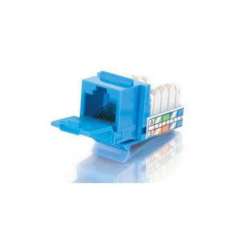 CablesToGo CAT5E 90 KEYSTONE JACK BLUE