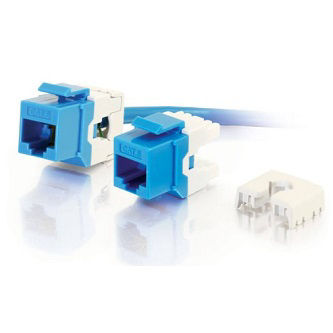 CablesToGo CAT6 180 KEYSTONE JACK BLUE