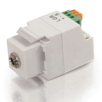 CablesToGo 3.5mm KEYSTONE ADAPTER 3 CONDUCTOR