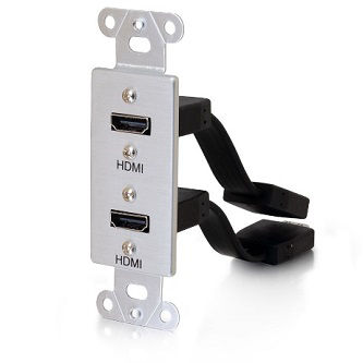 CablesToGo Decorative dual HDMI pigtail