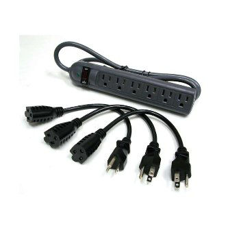 CablesToGo 2706X 6-OUTLET SURGE SUPPRESSO3-1' OUTLE