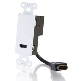 CablesToGo HDMI Decora Passthrough WP White