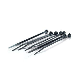 CablesToGo 11.5" BLACK CABLE TIES 100PK BLACK