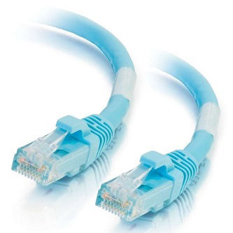 CablesToGo 50FT CAT6A SNAGLESS UTP CABLE-AQUA