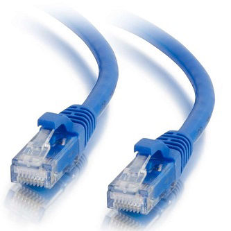 CablesToGo 50FT CAT6A SNAGLESS UTP CABLE-BLUE
