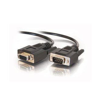 CablesToGo 10ft DB9 M/F ALL LINES EXT CBL BLK
