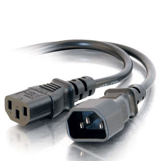 CablesToGo 12ft UNIVERSAL POWER CORD EXT C13 TO C14