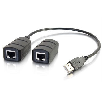 CablesToGo 150ft 1Port USB 2.0 Over Cat5/6 Extender