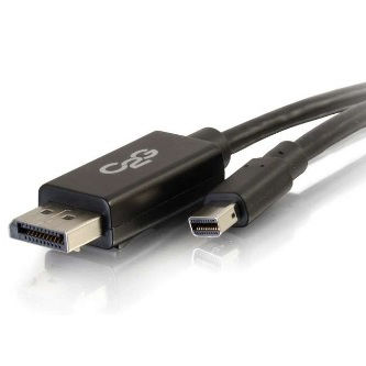 CablesToGo 6ft Mini-DisplayPort to DP Cable-Black