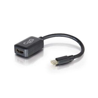 CablesToGo 8in C2G Mini DisplayPort M toHDMI F BLK