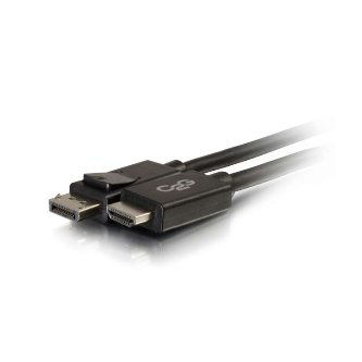 CablesToGo 6FT DisplayPort M to HDMI M - Black