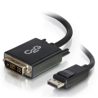 CablesToGo 6ft C2G DisplayPort M to DVI M BLK