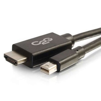 CablesToGo 6ft C2G MiniDP M to HDMI M BLK