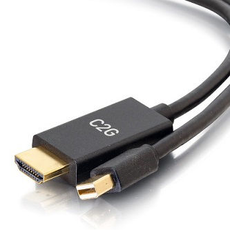 CablesToGo 6ft mDP to HDMI Cable 4K Passive Black