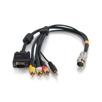 CablesToGo RR HD15+3.5+3RCA FLYING LEAD 1.5FT