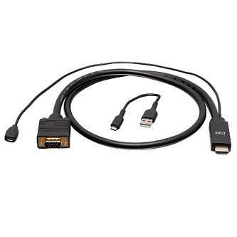 CablesToGo 6ft/1.8M HDMI to VGA Cable 1080P 60Hz