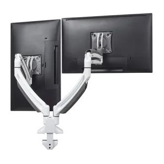 Chief K1 DESK MNT DUAL DISP DUAL 2L ARMS, WHT