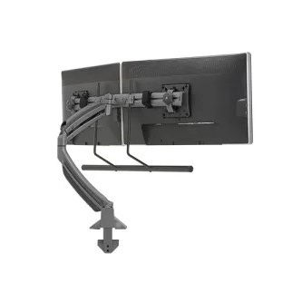 Chief K1 DESK MNT DUAL DISP 2L ARM H-ARRAY,BLK