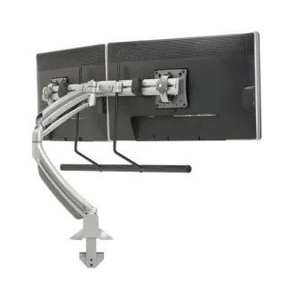 Chief K1 DESK MNT DUAL DISP 2L ARM H-ARRAY,SLV