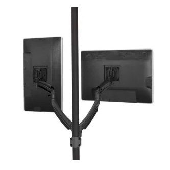 Chief K1 POLE MNT DUAL DISP DUAL 2L ARMS, BLK