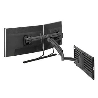 Chief K1 SLAT MNT DUAL DISP 2L ARM H-ARRAY,BLK