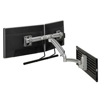 Chief K1 SLAT MNT DUAL DISP 2L ARM H-ARRAY,SLV
