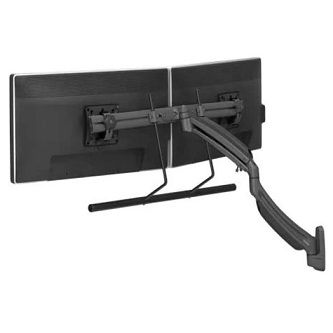 Chief K1 WALL MNT DUAL DISP 2L ARM H-ARRAY,BLK