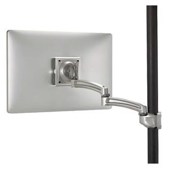 Chief K2 POLE MNT SINGLE DISPLAY 2L ARM, SLV