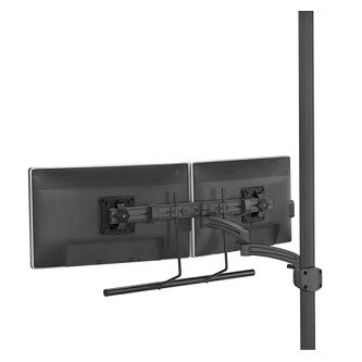 Chief K2 POLE MNT DUAL DISP 2L ARM H-ARRAY,BLK