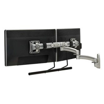 Chief K2 WALL MNT DUAL DISP 2L ARM H-ARRAY,SLV