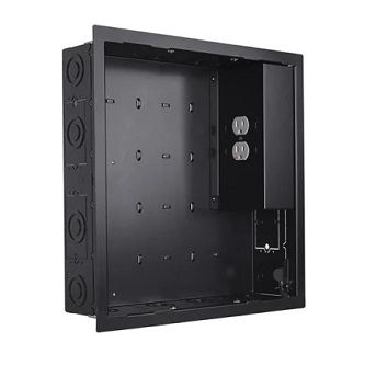 Chief IN-WALL LARGE BLK - W/ SURGEX 2 OUTLETS