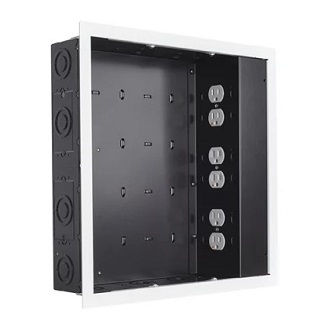 Chief IN-WALL LARGE WHT - W/ SURGEX 3 OUTLETS